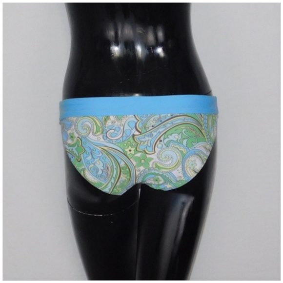 ATHLETA, Multi Blue Swim Bikini Bottom, XSmall - Picture 2 of 8